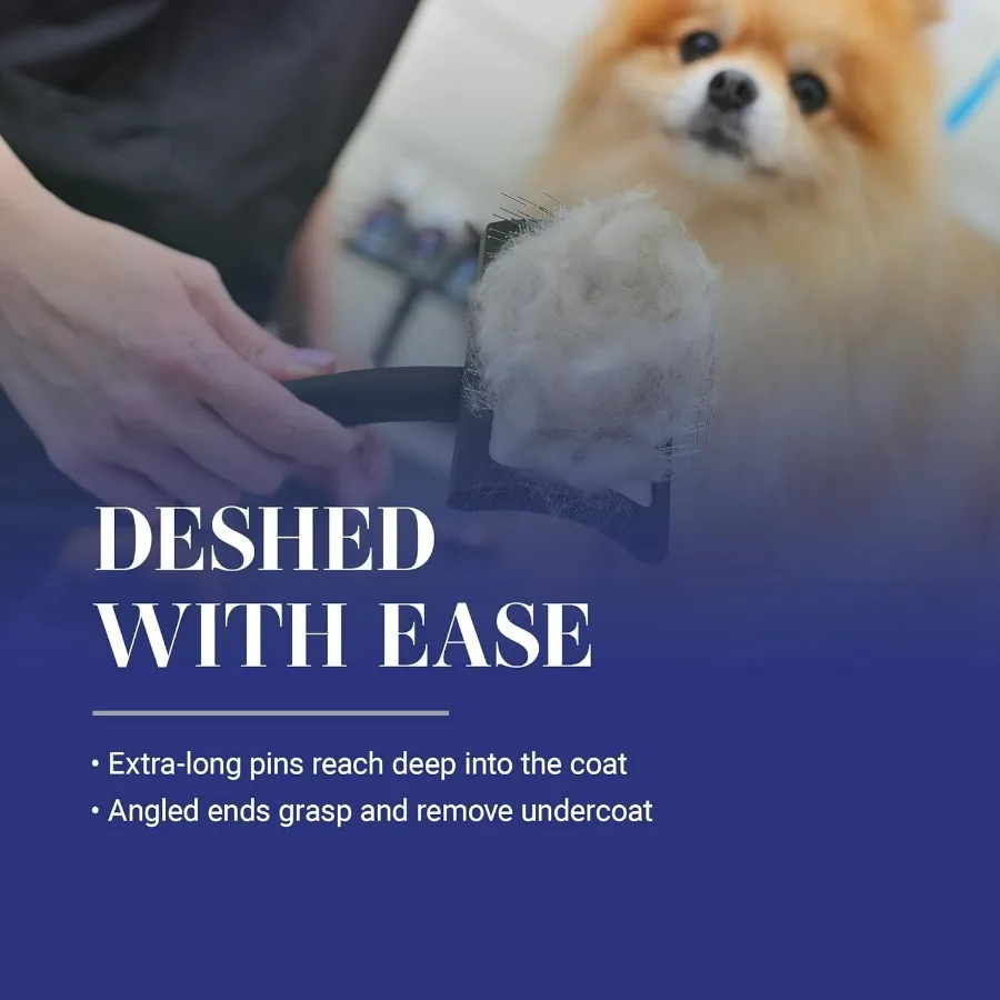 فرشاة العناية بالكلاب من الدرجة الاحترافية للسلالات الرقيقة مثل Goldendoodles وLabradoodles وفك تشابك الفراء بسهولة يقلل من S