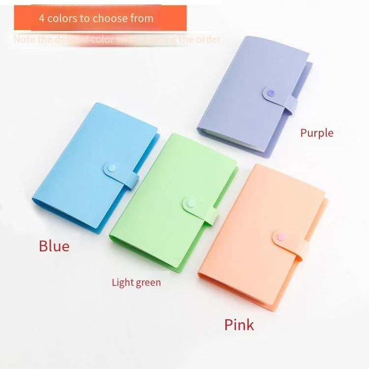 Banknote album 100 bills collection 50 white inner leaf loose-leaf PU cover paper money collection album compact and portable