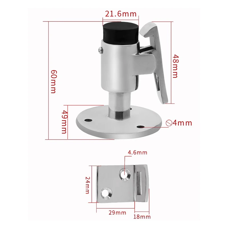 Alastin Edelstahl Tür stopper wind dichter magnetischer Tür stopper für Boot Yacht Boot Zubehör Marine Hardware