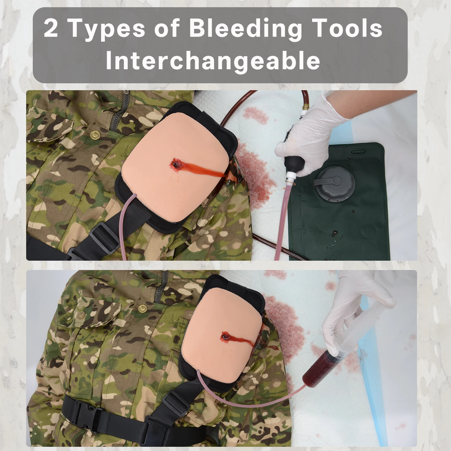 Chest Seal Training Simulator Chest Wund Care Model Practice Kit