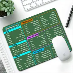 Mała podkładka pod mysz do komputera Excel Word PPT PS Skróty komputerowe Akcesoria do gier Podkładka pod mysz Anime Klawiatura 180X220 200X250 podkładka pod mysz