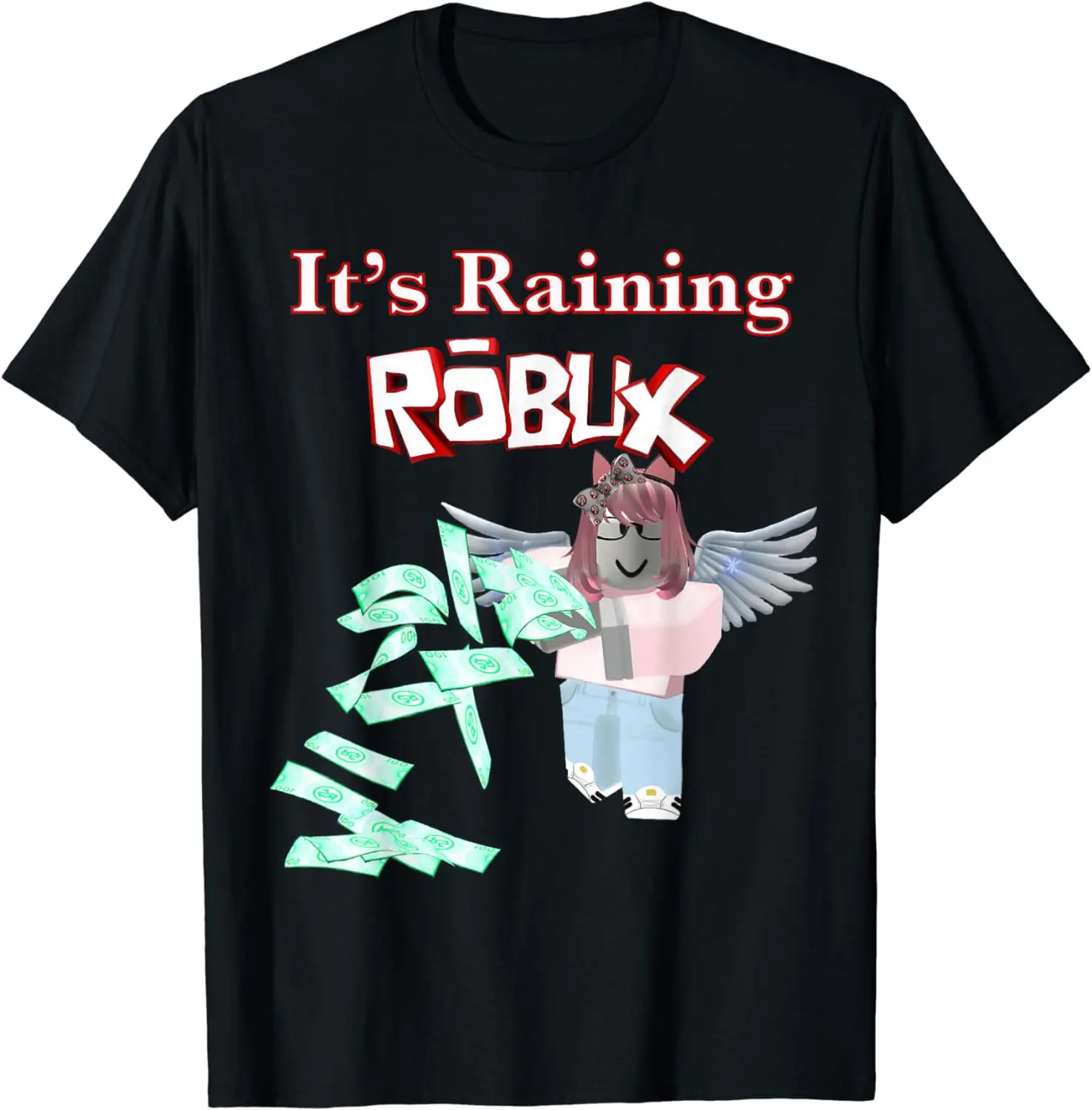 

Cool it’s raining ROBUX girl gamers design for gaming girls T-Shirt