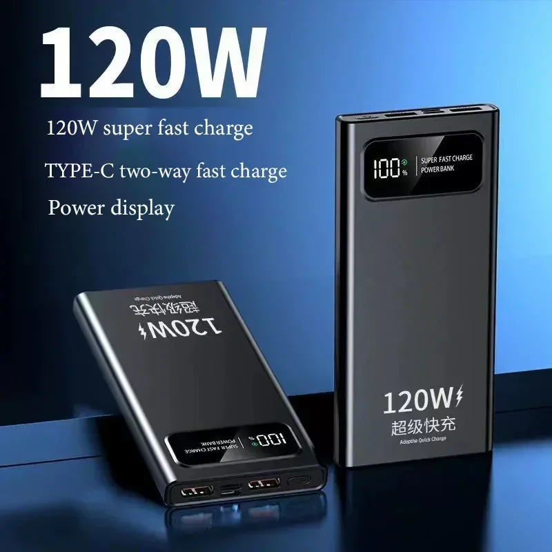 بنك طاقة جديد 120 وات 20000 مللي أمبير شحن سريع للغاية ومصدر طاقة متنقل ذو سعة كبيرة مناسب لهواوي وأجهزة Apple