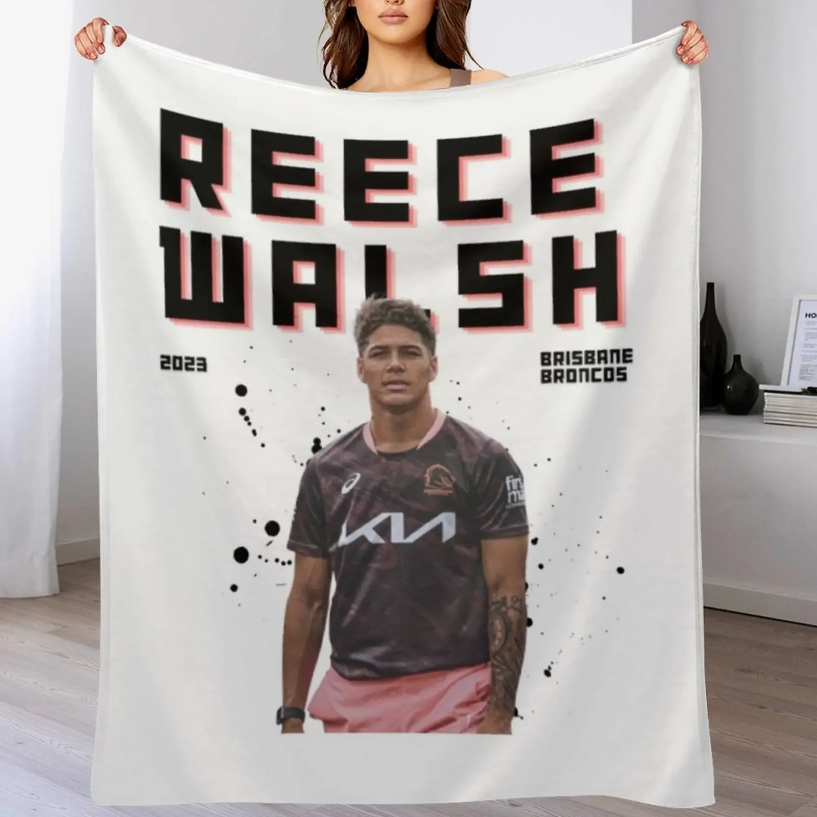 Reece Walsh Throw Blanket Lightweight Warm Blanket for Indoor Outdoor Use
