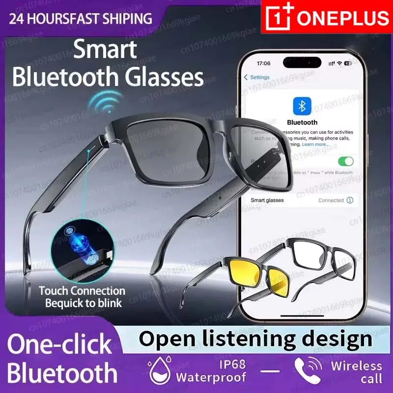 OnePlus Smart Bluetooth Glasses Music Earphones Listening To Music Calling Sunglasses Fashion Sunglasses Smart Bluetooth Glasses