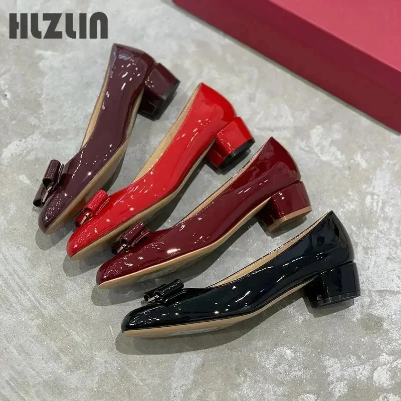 2026 High quality handmade women's shoes 100% genuine leather 3.5 cm high heels classic brand half size flat shoes