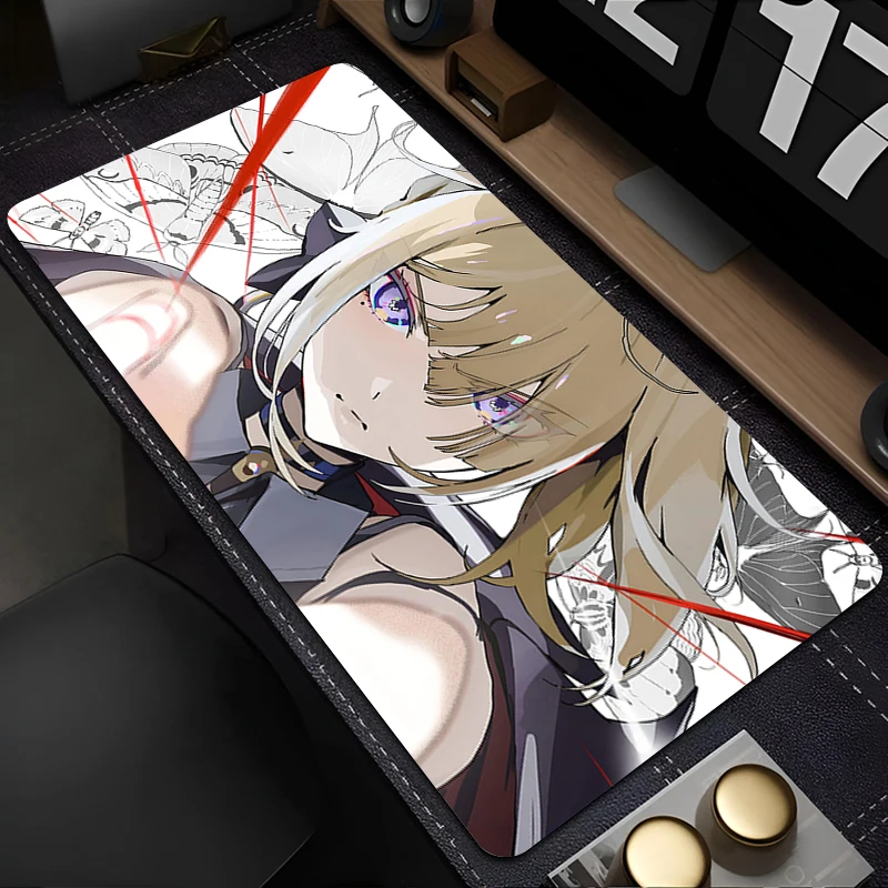 Podkładka pod mysz PC Anime Girl Evelyn HD Print Podkładka pod mysz Laptop ZZZ Gamer Cabinet Keyboard Pad Zenless Zone Zero Extended Desk Mouse Mat
