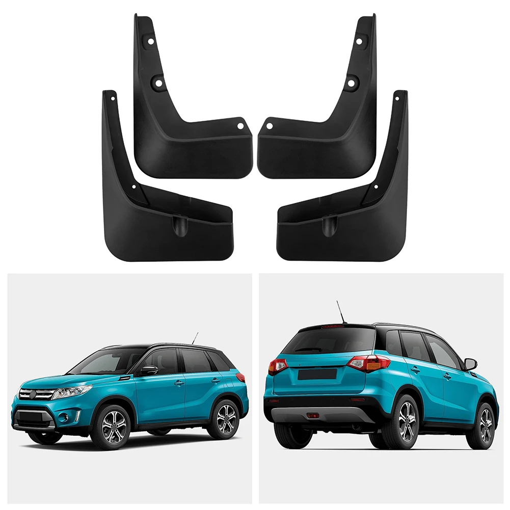 Mudguard Set for Suzuki For Vitara and Edcudo Models 2016 through 2025 ABS Construction For Splash Flap Coverage