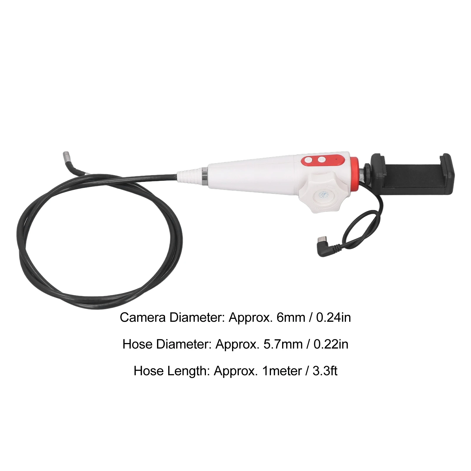 كاميرا بوريسكوب مفصلية في اتجاهين، كاميرا فحص المنظار الصناعي بزاوية 180 درجة، كاميرا فحص المنظار الصناعي عالية الدقة