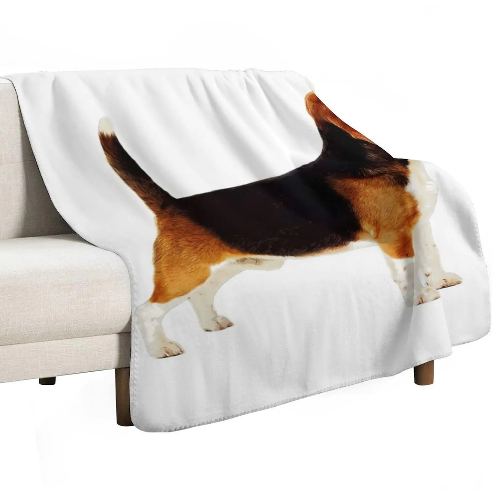 Cute Stacked Beagle Throw Blanket Thins Soft Big Cute Plaid Giant Sofa Luxury Brand Flannel Blankets