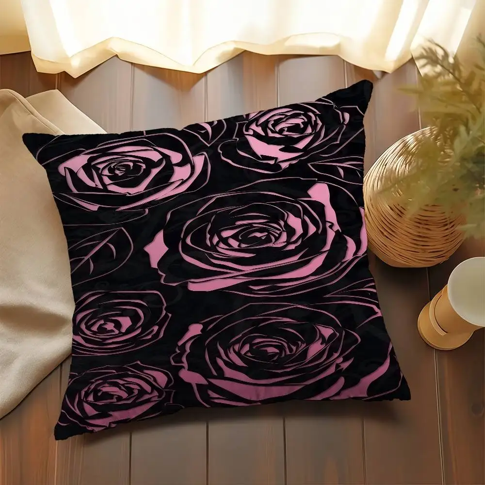 Gothic Roses Kussenhoes Kussensloop Bekleding Bank Sierkussen Home Decor Kussensloop