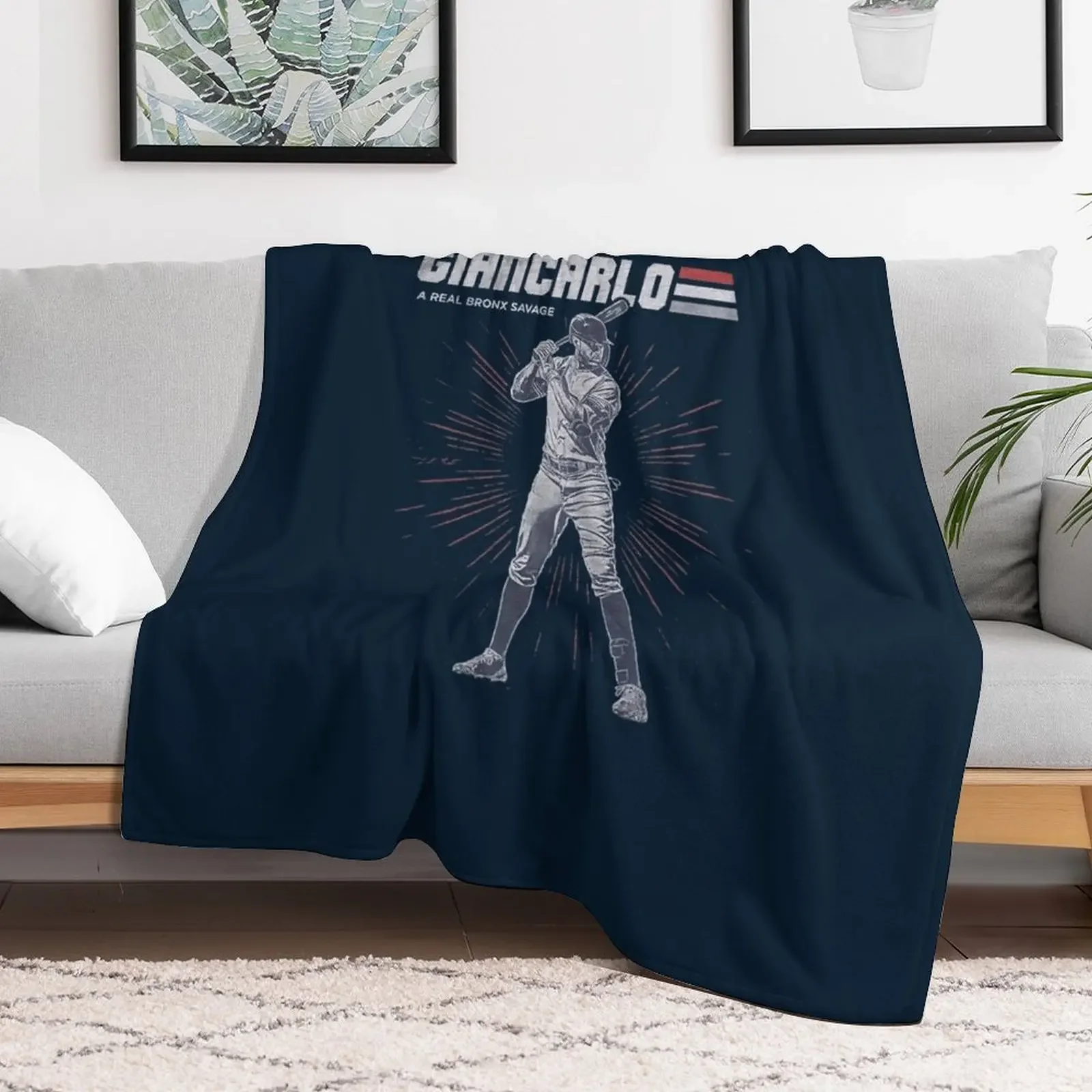 Giancarlo Stanton Throw Blanket For Decorative Sofa Loose christmas decoration Blankets