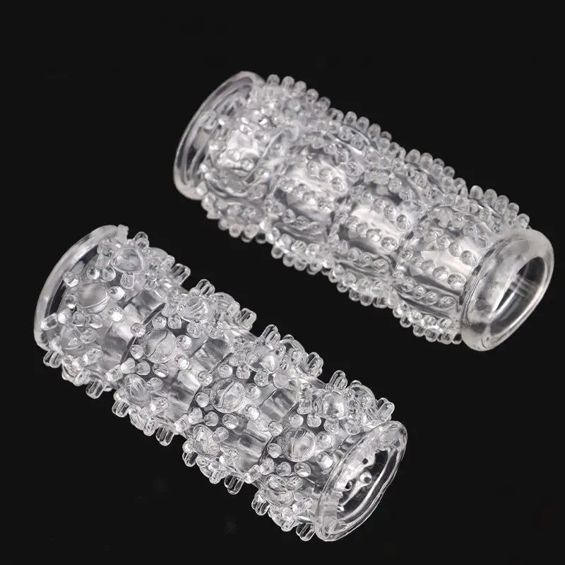 2 Pcs/set Crystal Cock Ring Penis Ring Large Grain Invisible Penisring Sex Toys For Men Delay Ejaculation - view 2