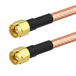 1pcs RG142 SMA Male Plug to SMA Male Plug RF Coaxial Connector Pigtail Jumper Cable