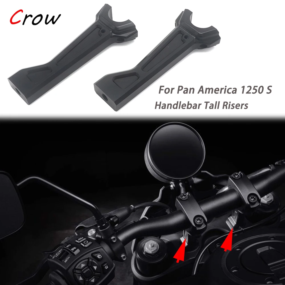 

For Pan America 1250 S PA1250S PAN AMERICA1250S 2021 2022 New Motorcycle Accessories Handlebar Tall Risers Height Rise Adapter