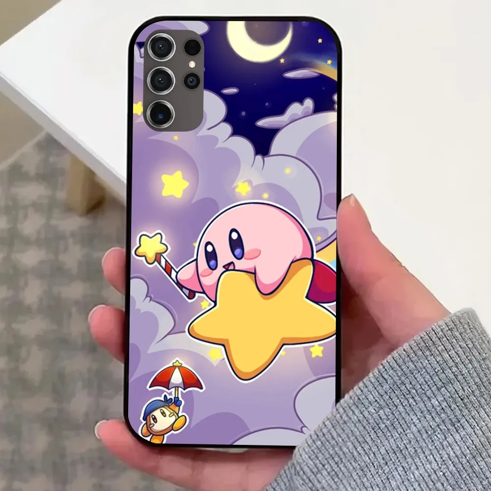 Cute Stars K-Kirby Phone Case For Samsung Galaxy S22 S24 S23 S30 Note 20 10 Plus LITE FE ULTRA Shell