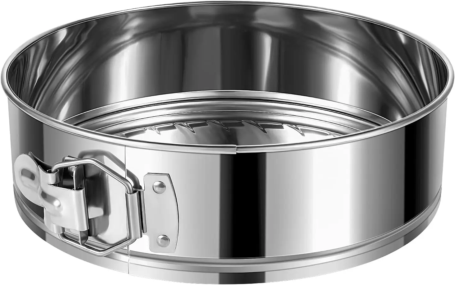

9 Inch Springform Cake Pan, Stainless Steel Leakproof Nonstick Cheesecake Pan with Removable Bottom for Baking