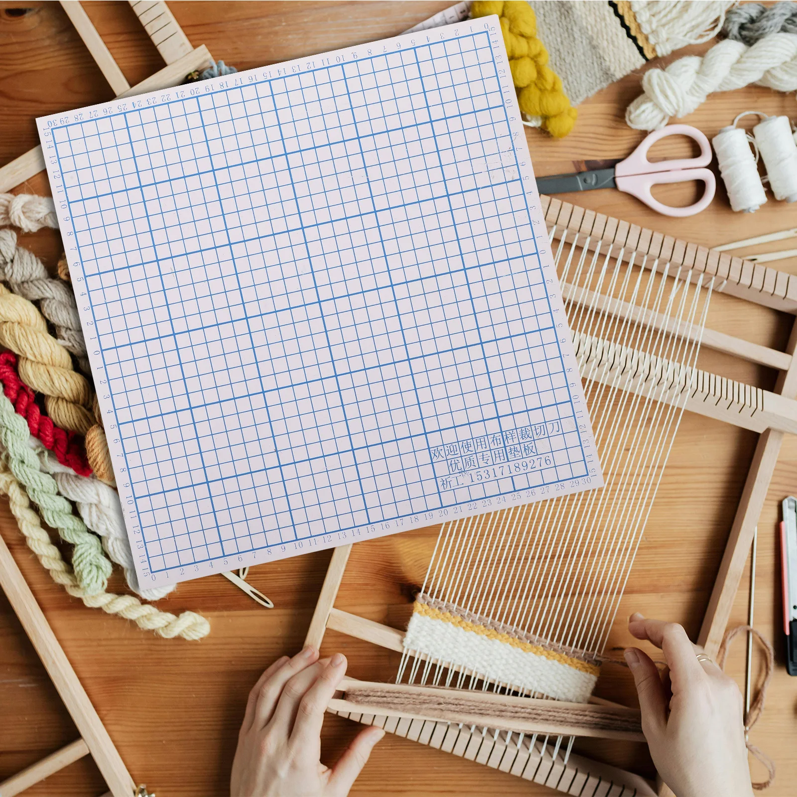 صلابة عالية النسيج القاطع حصيرة 32X32X0.6 سنتيمتر بولي كلوريد الفينيل شبكة قطع الوسادة ل الدقة اللحف الخياطة استبدال العمل حصيرة دائم