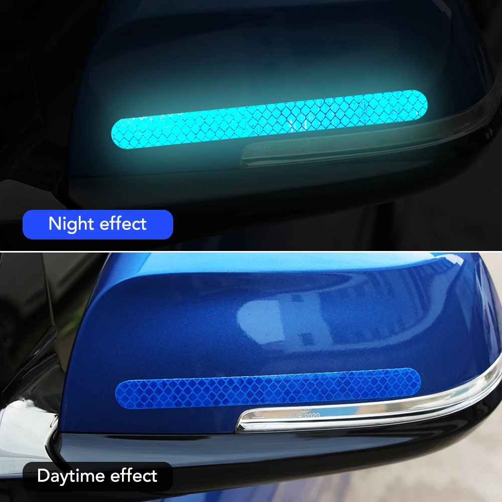 سيارة مرآة الرؤية الخلفية ملصق عاكس شرائط عاكسة لمازدا 2 3 5 6 cx5 cx7 mx5 لسوزوكي sx4 جيمي سويفت ل saab 93 95 #5