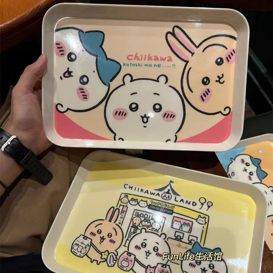 Chiikawa Cartoon Tray Cute Storage Plate for Breakfast Fruit Candy Snack Holder Stylish Decorative for Kitchen Table Home view 3