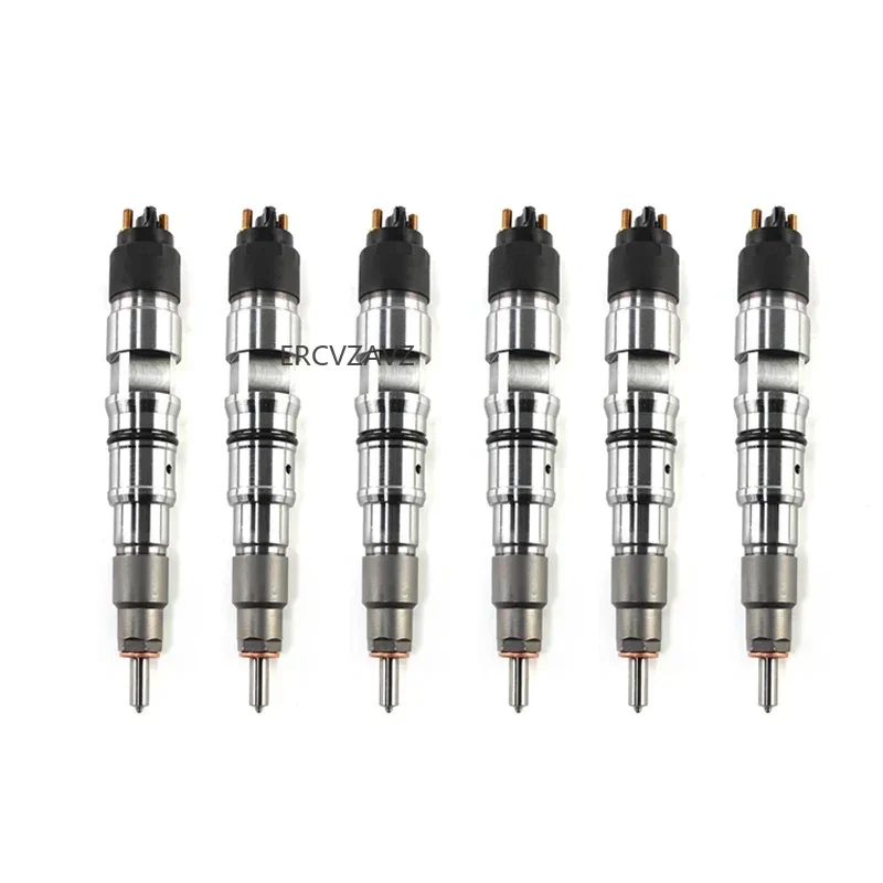 6pcs 6D102 Diesel Fuel Injector 0445120231 3976372 5263262 For Bosch Cummins Komatsu PC200-8 PC220-8 PC210-8 QSB6.7 Engine