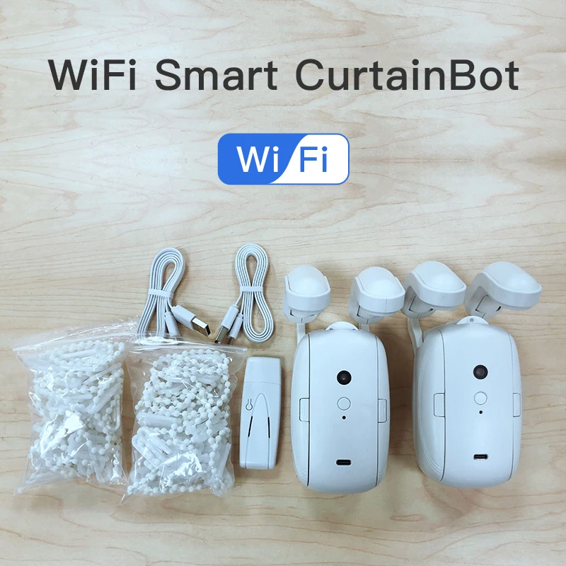 HIMOJO WiFI Bluetooth Tuya สมาร์ทผ้าม่านไร้สายอัตโนมัติผ้าม่านเปิดสวิทช์หุ่นยนต์รีโมทคอนโทรล Alexa Google Home