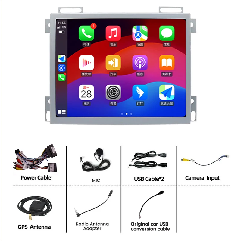 8.4-inch Android 13 for14-17Jeep Grand CherokeeDodge Challenger Ram1500 Durango 4G NavigationCarplay Multimedia CarRadio Player