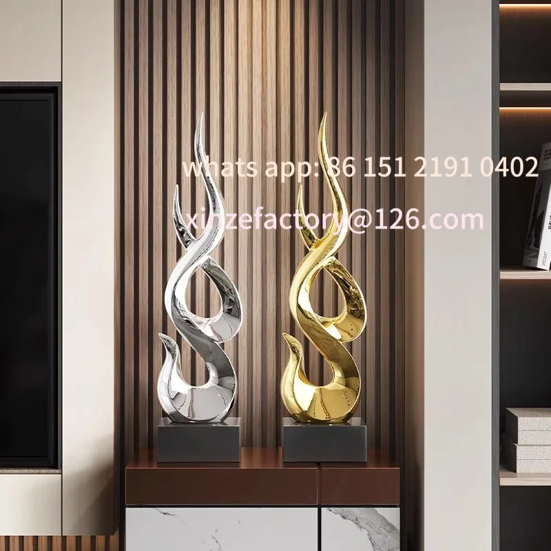 Customizable Modern Light Luxury High-rise Entrance Ornament Living Room Wine Cabinet Next to Decoration High-end Art