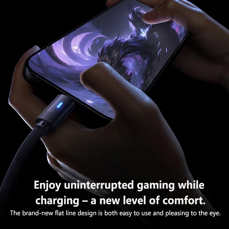 L-Shape 100W Type C to Type C Flat Data Cable Fast Charging for iPhone 17 16 15 Huawei OPPO Honor