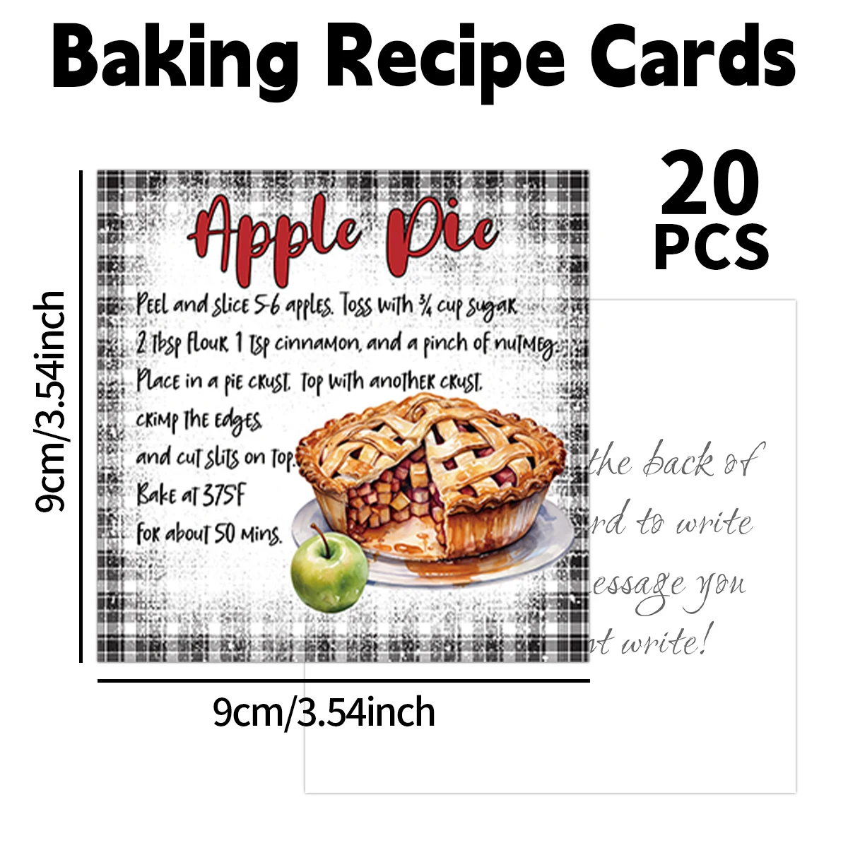 20 قطعة من بطاقات وصفات الحلوي - مراجعة Kitchen Baking Organization وسعره