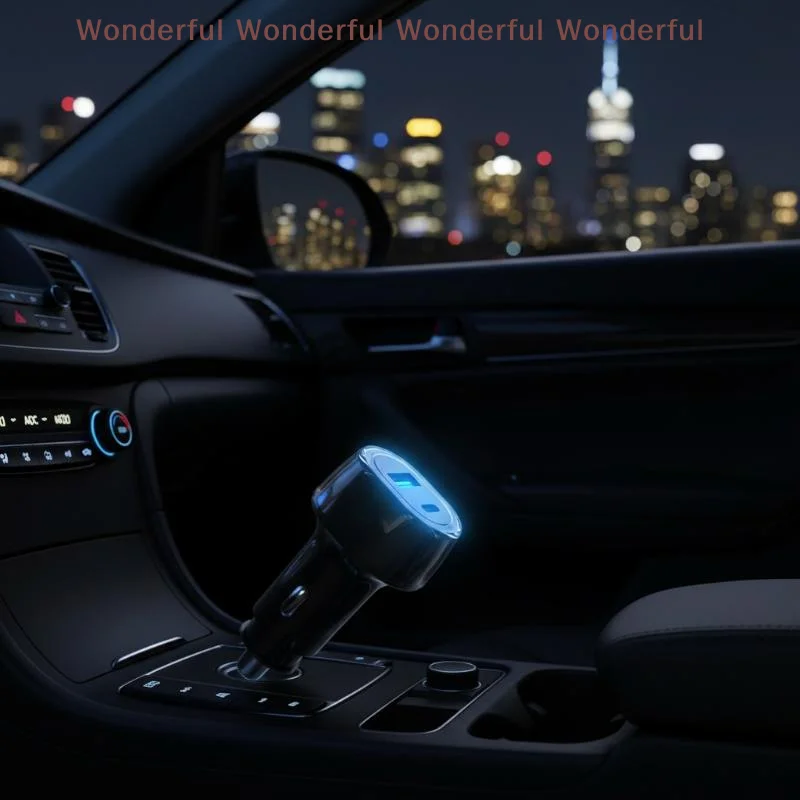 Car GPS Locator Charger 30W USB Type C QC3.0 Dual Ports for RealTime Vehicle Tracking and Mobile Fast Charging