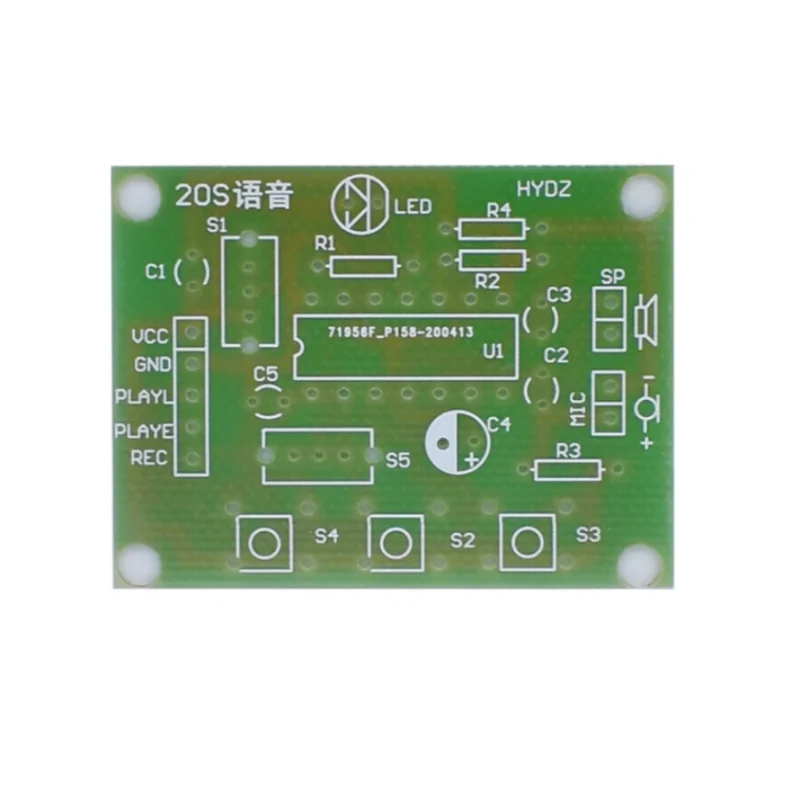 ISD1820 20 Seconds Voice Recording Kit for Students Electronic Production DIY Training Experimental Kit