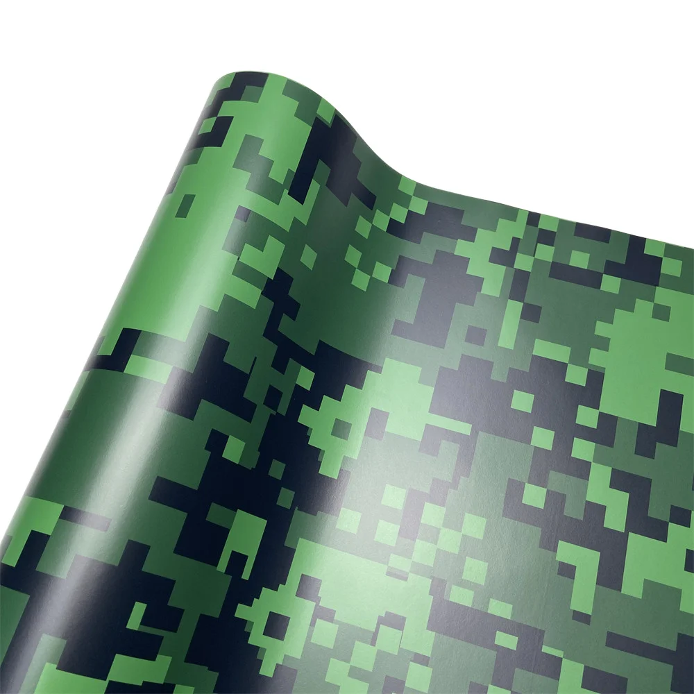 Digital Printed Vinyl Vehicle Vinyl Digital Green DIY Car Motorbike Scooter Skateboard Wrapping Foil