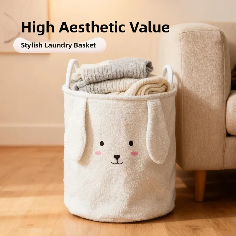 

Trendy Clothes Storage Basket Fabric Organizer for Home Use Toy Doll Storage Box ular Model Household Storage Utili