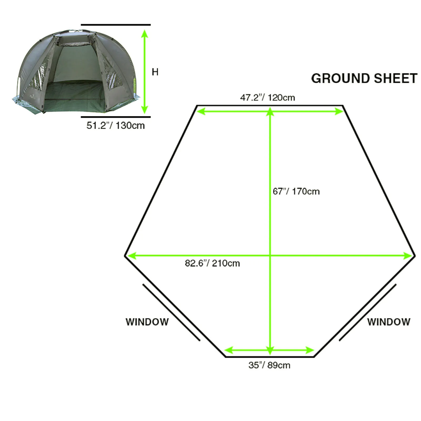 Imagem -03 - Pessoa Carpa Pesca Bivvy Abrigo Tenda para Acampamento ao ar Livre Caça Viagem Aventura Rápida Ereta à Prova Drainágua à Prova de Chuva Verde 12