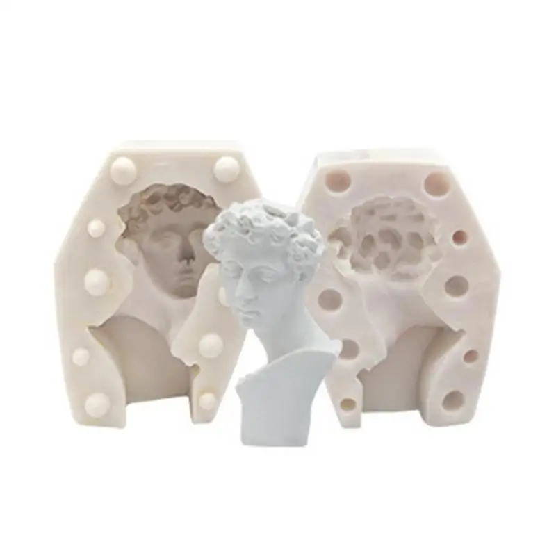 DIY Mould 3D Bust Mould Plaster Silicone Mold Soap Statue For Resin Casting Candle Maker Accessories Tools