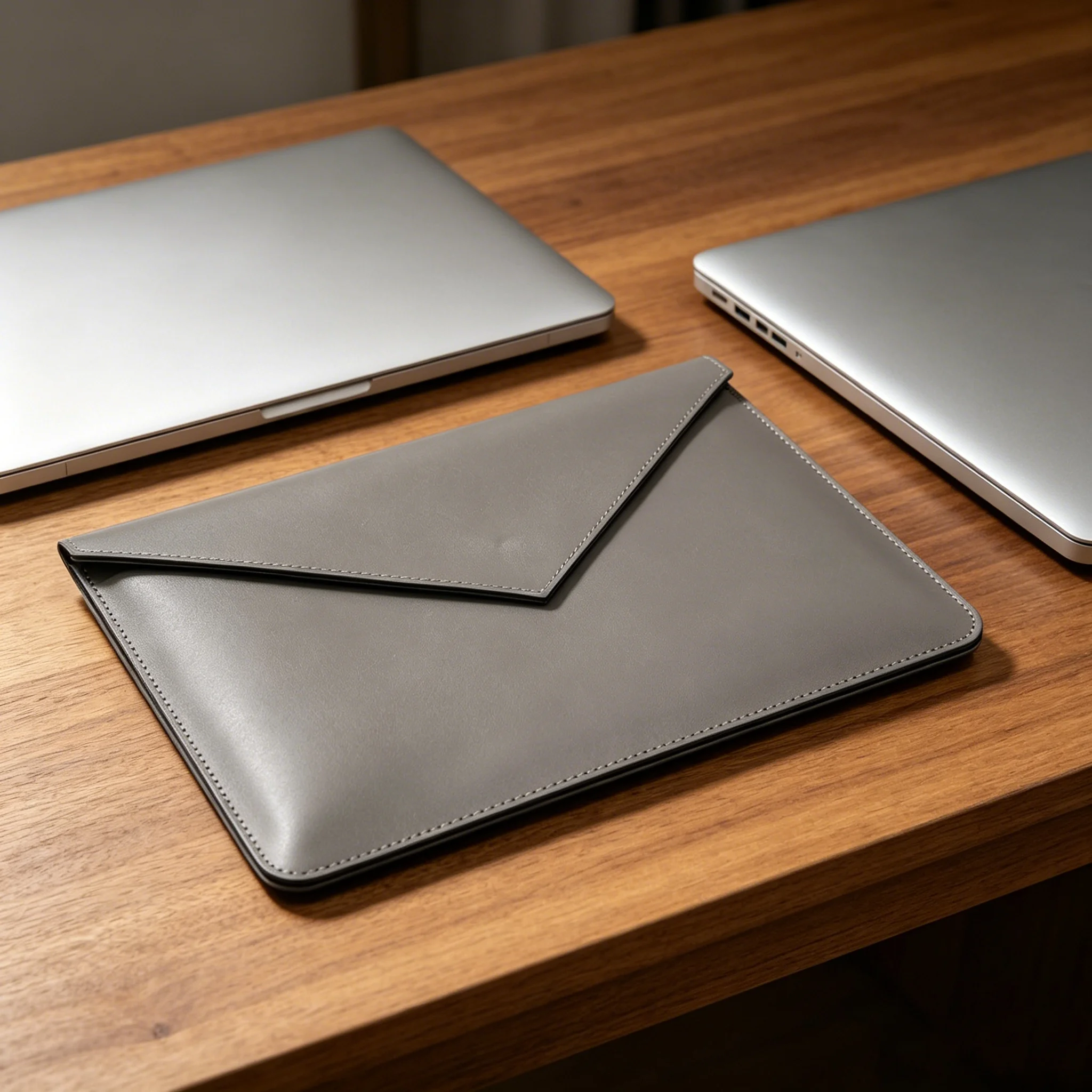 Doppelschichtige, leichte Laptop-Tablet-Tasche für 13/14/15/16 Zoll, Innenhülle im Umschlagstil, Schutzhülle für MacBook Air 13,6 Zoll Pro