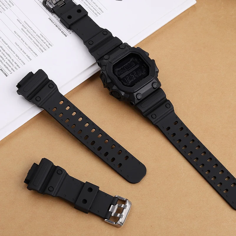 For Casio Gshock Bracelet Accessories Large Square Silicone Watch Strap Gx-56bb Gxw-56 Large G Rubber Watchband Gx 56 with tool