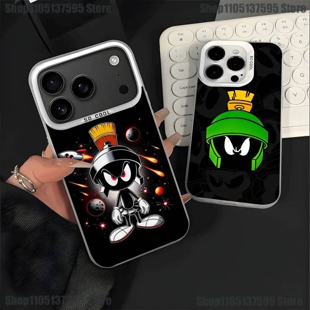 

M-Marvin The M-Martian Phone Case For iPhone 17,16,15,14,13,12,11,Pro,XS,Max,Plus,Mini,SE4,E White Matte Shockproof Cover