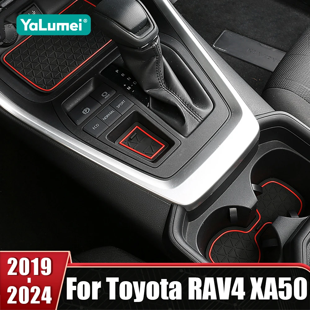 

Door Groove Gate Slot Cup Mat Non-slip Anti-Slip Pad For Toyota RAV4 XA50 2019 2020 2021 2022 2023 2024 Hybrid Car Accessories