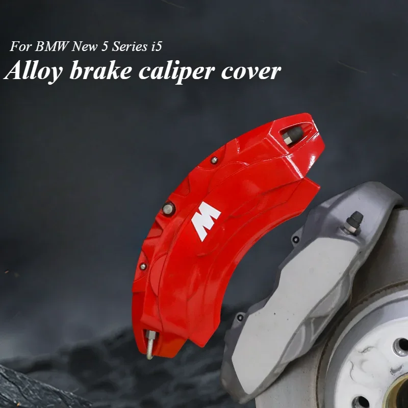 For BMW New 5 Series i5 2024 530 Brake Caliper Cover Aluminum Alloy Brake Caliper Protector Modification Brake Caliper CoverTrim