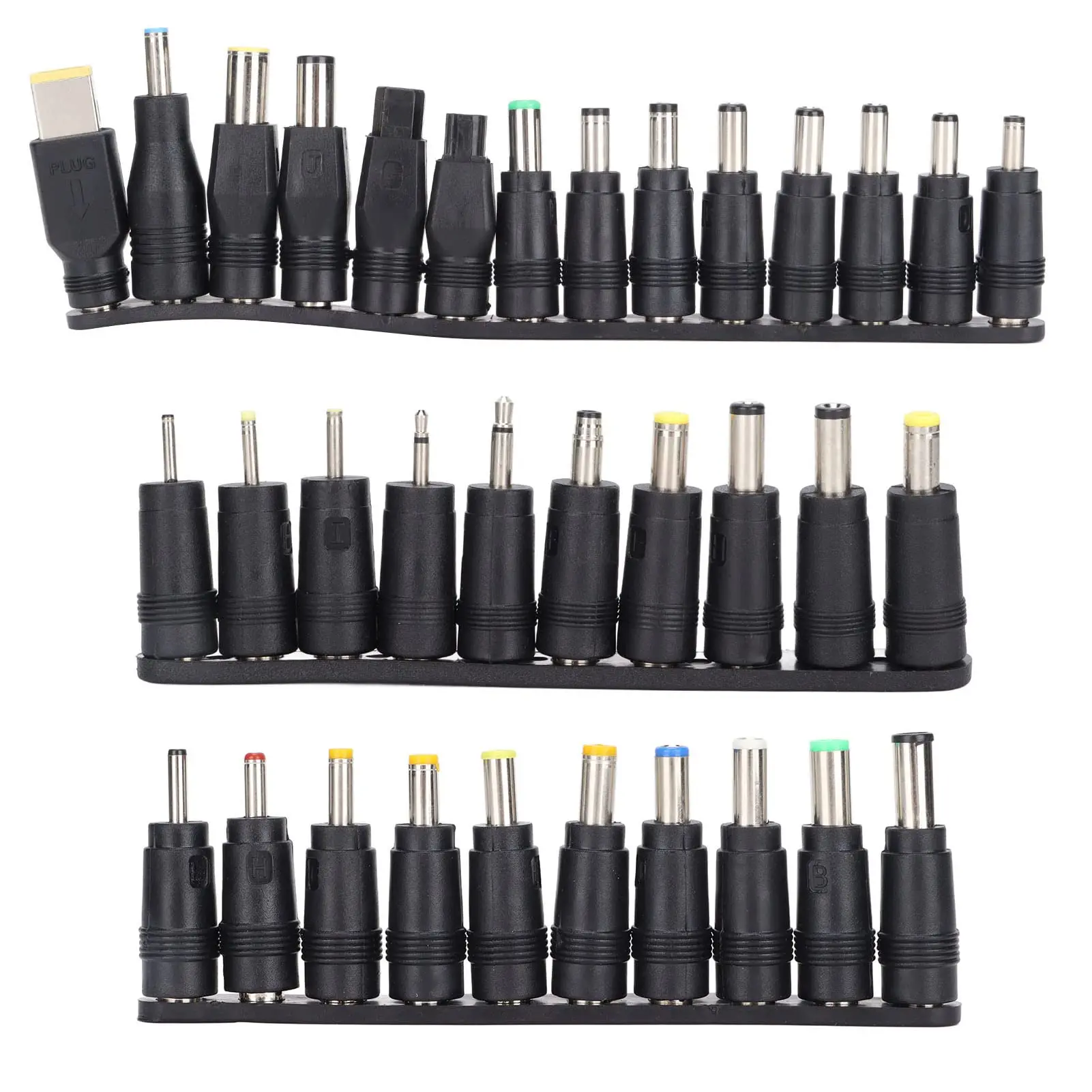 34Pcs DC Power Plugs 5.5mmx2.1mm Universal Laptop Power Connector Adapter Computer Accessories Plug Connector Cable