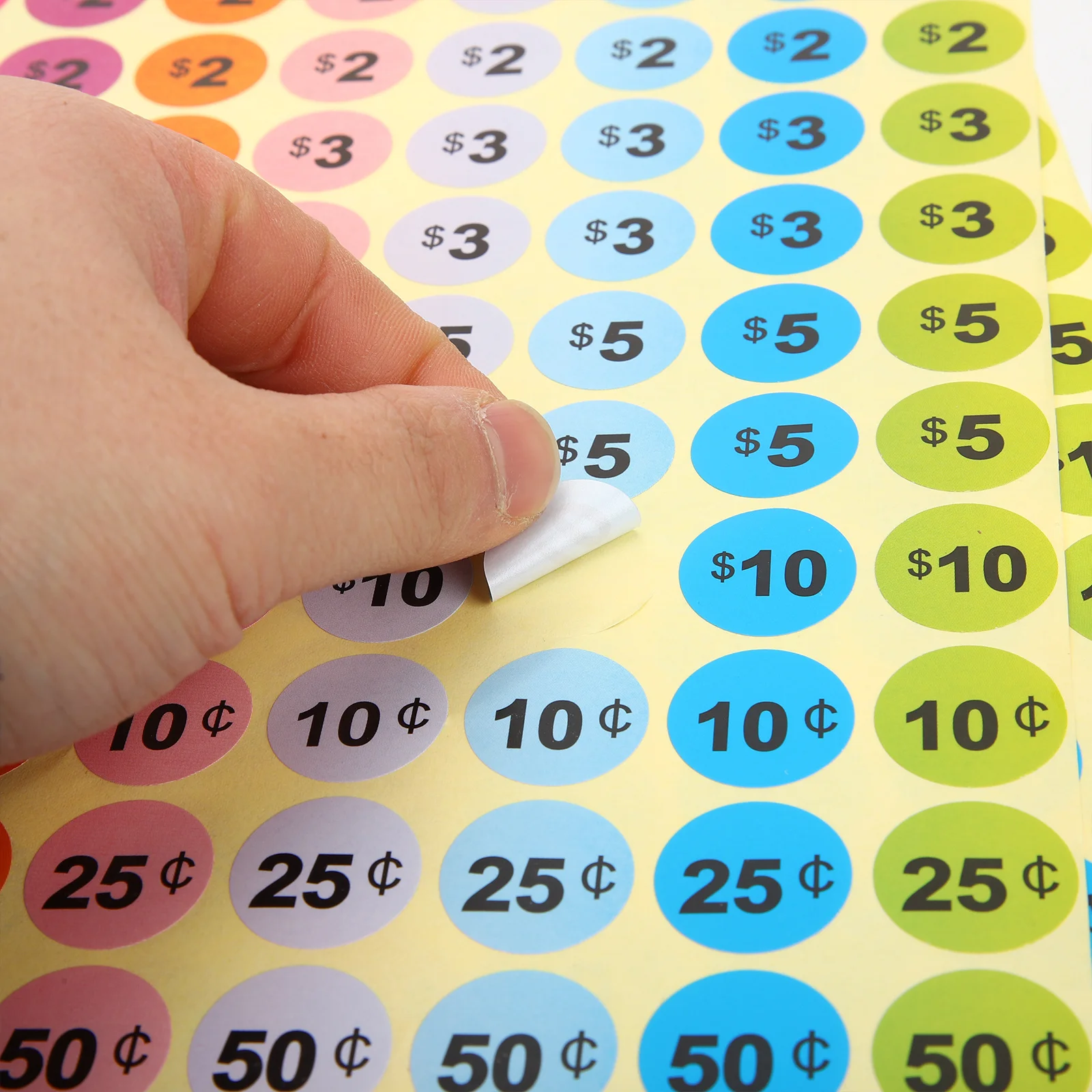 

30 листов ярких красочных ценовых наклеек, клейкие ценники для розничного рынка, двора, распродажа, гаража, ценники, маленькие