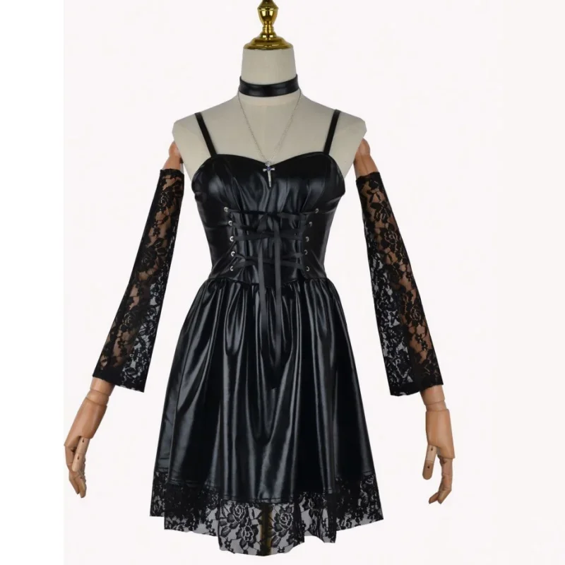 Misa Amane Death Note costumi cosplay similpelle abito sexy collana maniche in pizzo calze uniformi da donna abiti anime