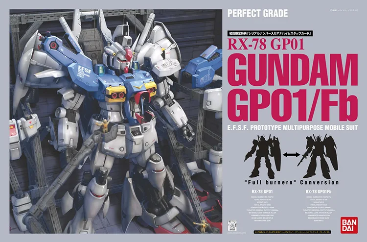 [In Stock] Bandai  PG 1/60 RX 78 GP01 FB RX-78 GP01 FB Gundam Assembly model