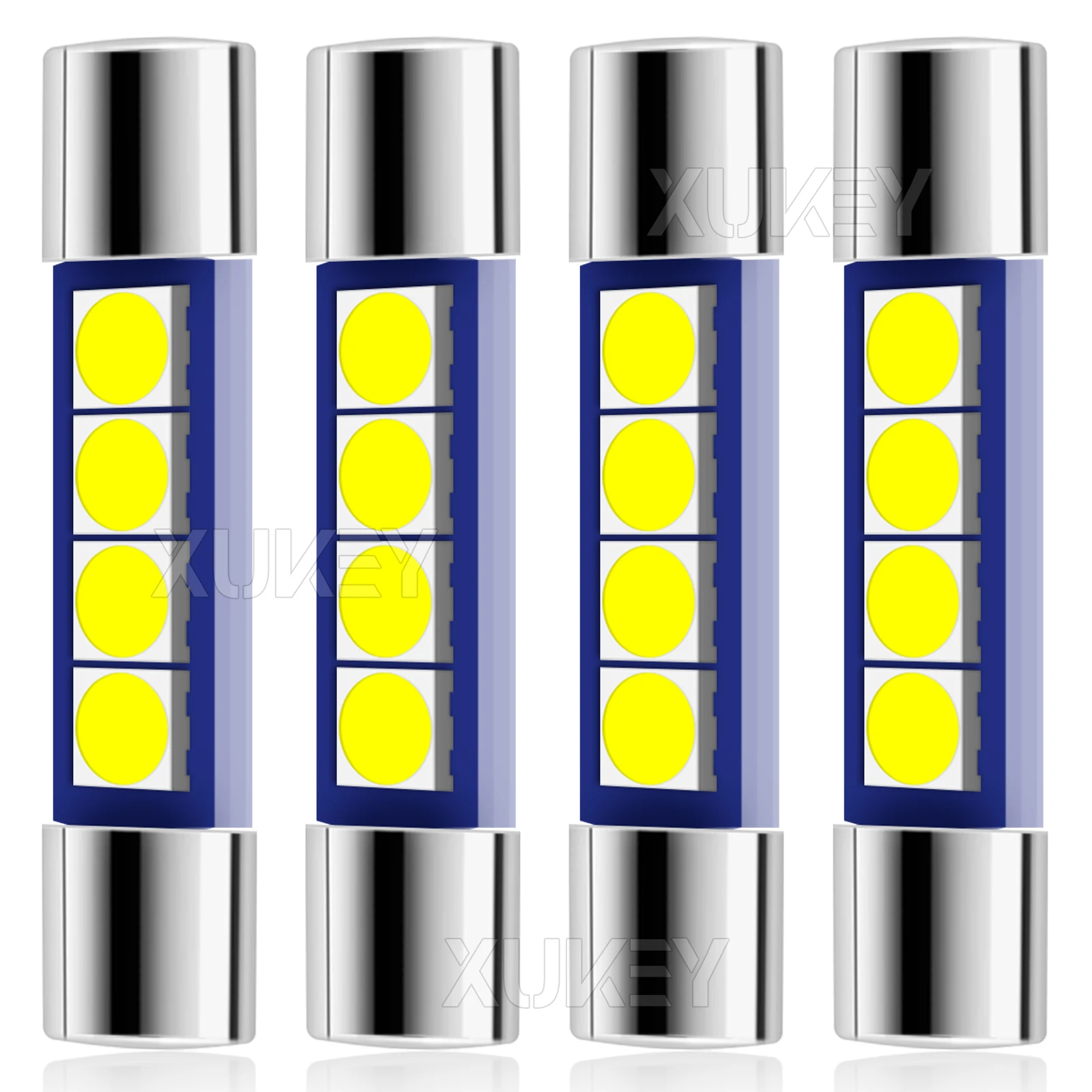 

4x 28mm 29mm 6614F Festoon LED Light Bulb White Super Bright 6612F 6641 LED Bulb 6000k for Vanity Mirror Lights Sun Visor Lights