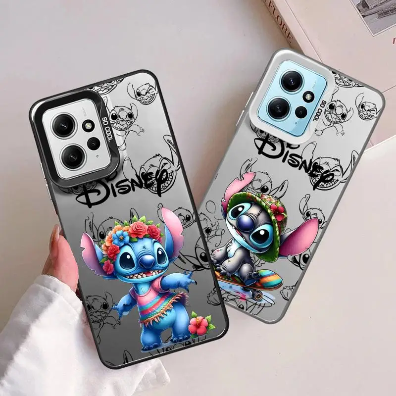 Colorful Silver Case for Xiaomi Redmi Note 11 10 13 Pro Plus 12 12S A1 12C 13C Poco X3 NFC Phone Cover New Stitch Happy Cute