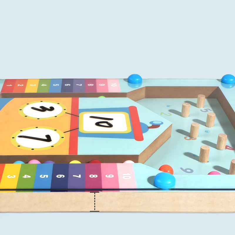 Giocattolo di apprendimento per bambini 10 Conteggio e decomposizione Gioco di matematica Scuola materna Montessori Sussidi didattici educativi Giocattoli di legno per bambini