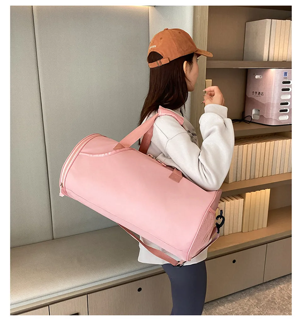 Handbag Women's Fitness Sports Yoga GYM Bag Dry-wet Separation Luggage Bag with Independent Sshoe Compartment Travel Bags