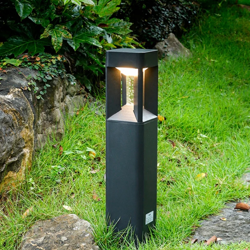 أضواء حديقة مقاومة للماء، مربع دائري، توصيل طاقة للحديقة، ضوء الحديقة، أرضية العشب، منظر طبيعي LED خارجي